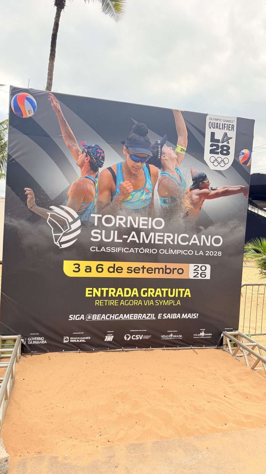 Classificatório olímpico de vôlei de praia em João Pessoa para Los Angeles 2028